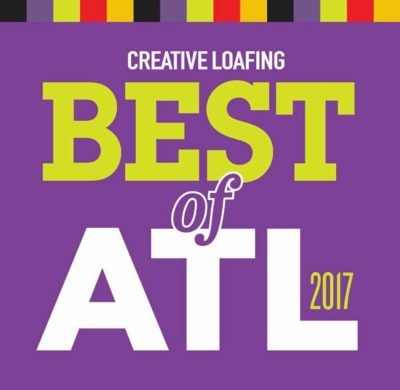 Creative Loafing Best of ATL 2017 award