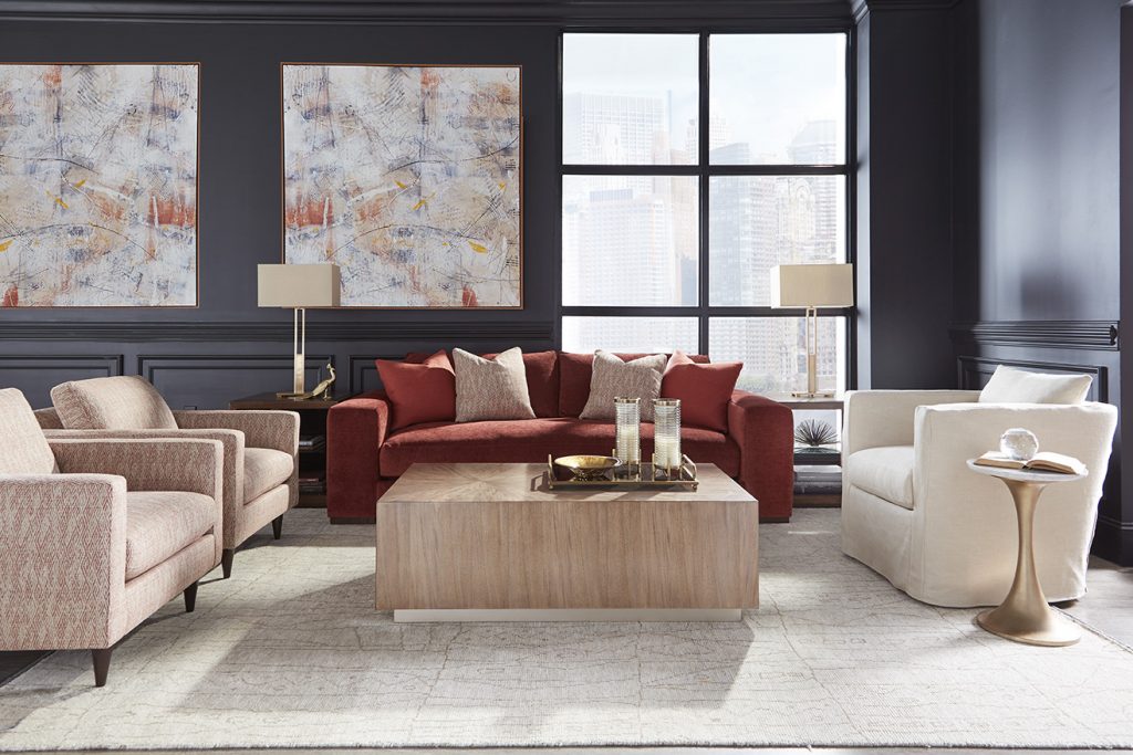Choosing a fabric for your sofa really makes it your own creation. A pop of color will highlight a room or neutral fabrics will blend in with the room. www.intagliahome.com
