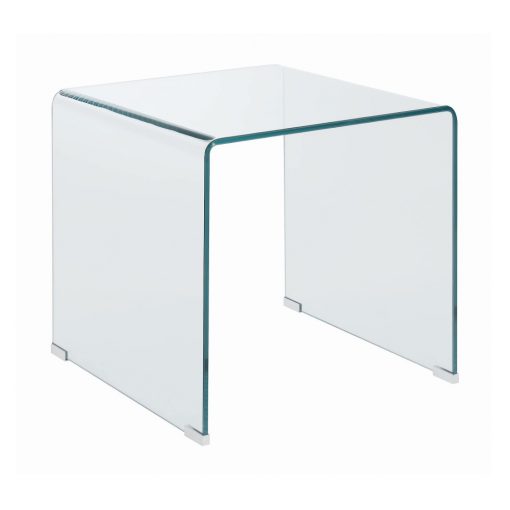 All Glass End Table