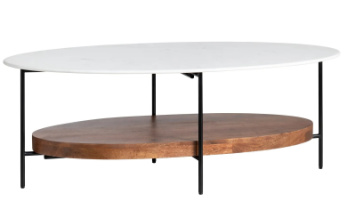 Oval Marble coffee table